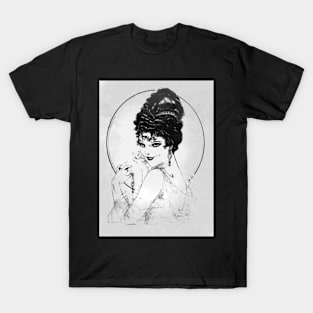 Fashionable woman - Juanita Hamel (1919) - Edited digitally T-Shirt